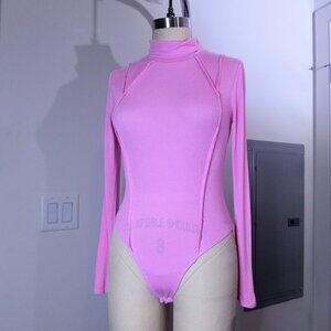 Urban Outfitters Out From Under Pink Exposed Seam Bodysuit Size M
